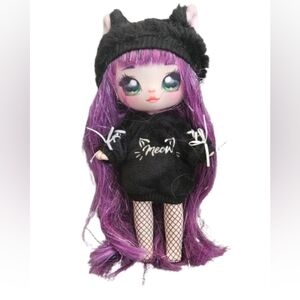 Na! Na! Na! Surprise 8" "Tuesday Meow" Black Cat Plush Goth Girl Doll